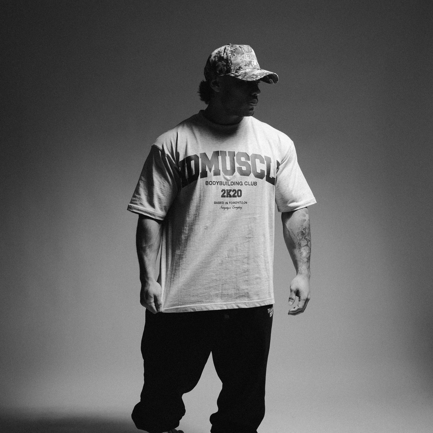 Heritage T-Shirt — Heather Grey & Forest Green