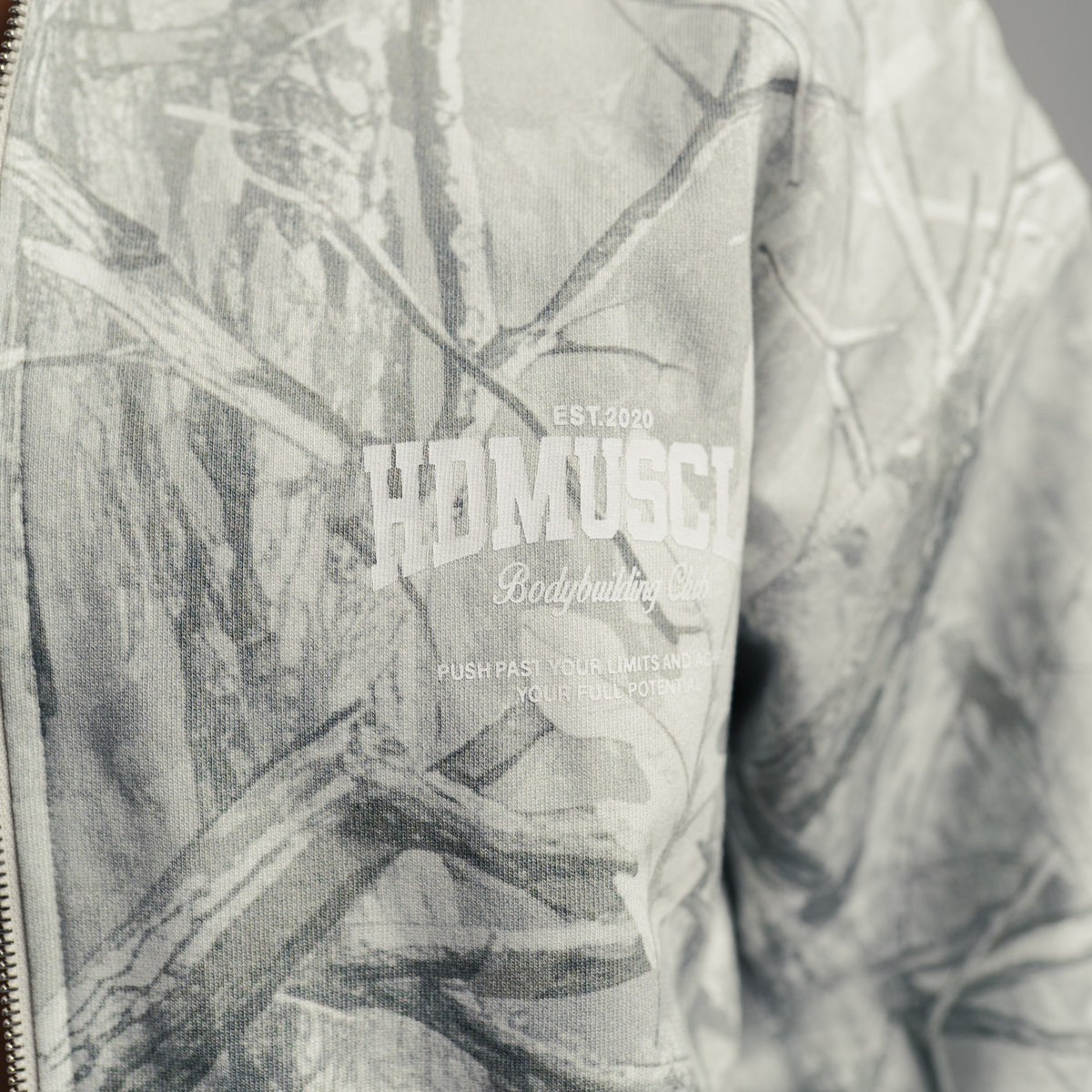 Collegiate Zip-Up Hoodie — Light Realtree