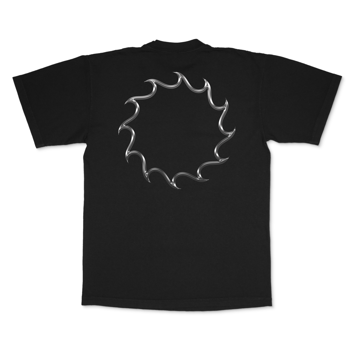 Chrome Script T-Shirt — Black Onyx