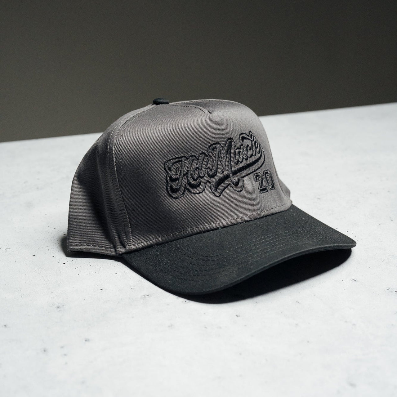 Varsity Hat — Vintage Grey + Black