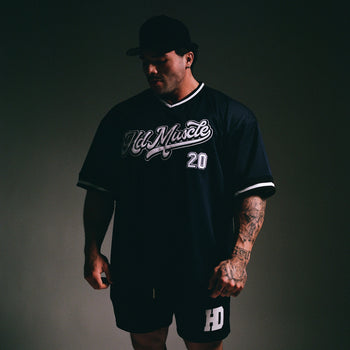 Varsity Baseball Jersey — Navy Blue