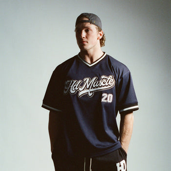 Varsity Baseball Jersey — Navy Blue
