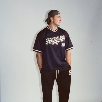 Varsity Baseball Jersey — Navy Blue