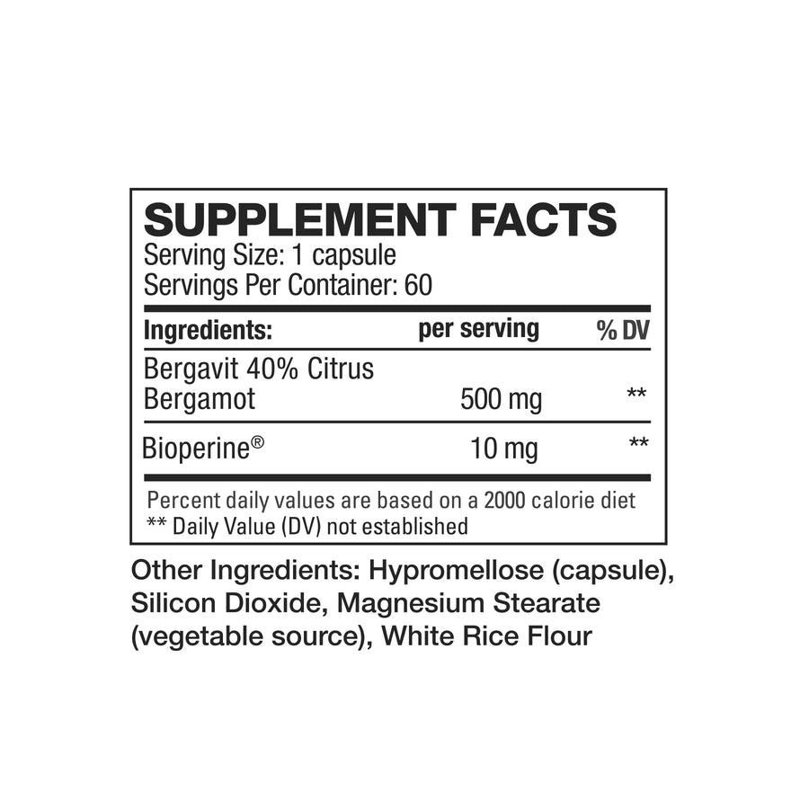 Citrus Bergamot Supplement facts