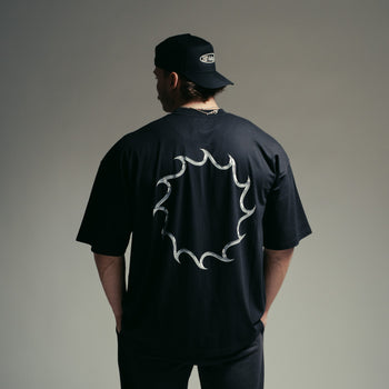 Chrome Script T-Shirt — Black Onyx