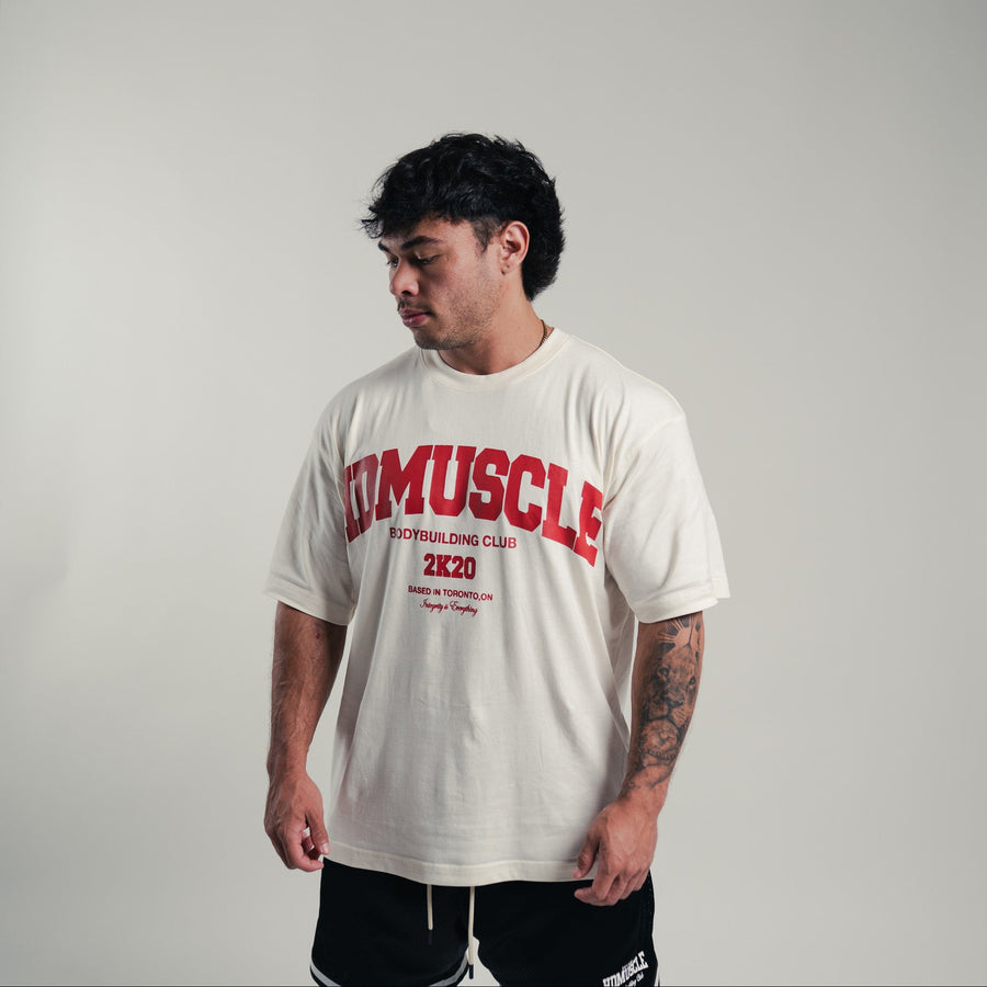 Heritage T-Shirt — Cream & Red