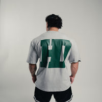 Heritage T-Shirt — Heather Grey & Forest Green