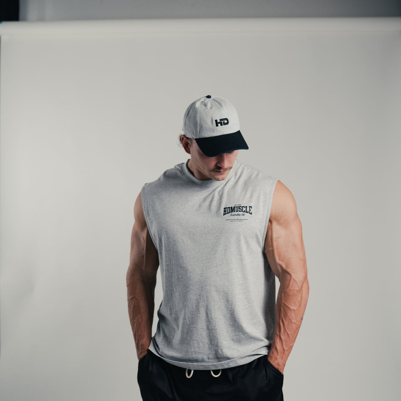 HD Icon '47 Brand Dad Hat — Grey Black