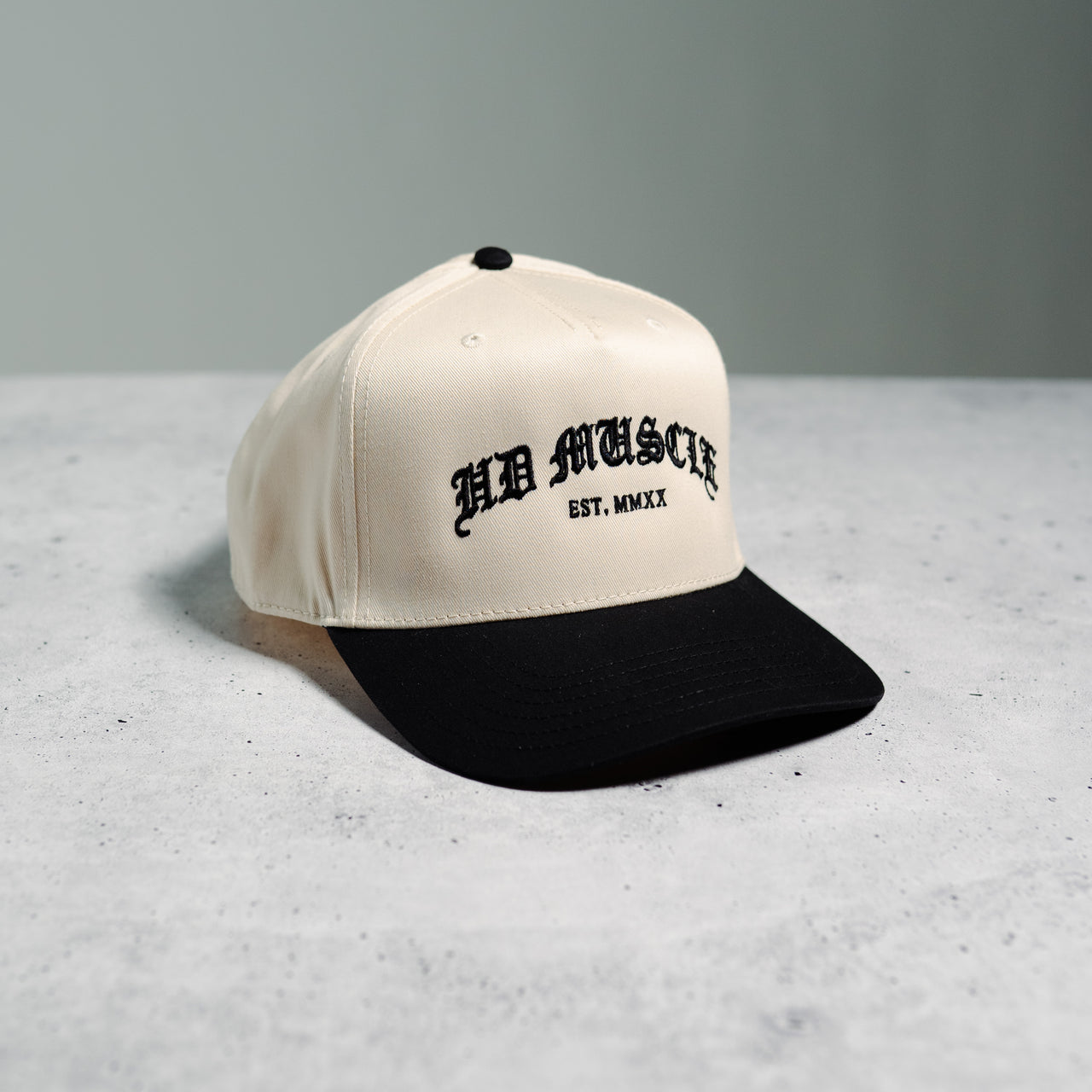 Gothic Hat — Cream + Black