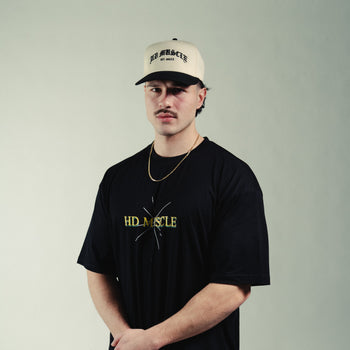 Gothic Hat — Cream + Black