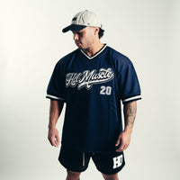 Varsity Baseball Jersey — Navy Blue