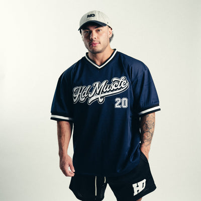 Varsity Baseball Jersey — Navy Blue