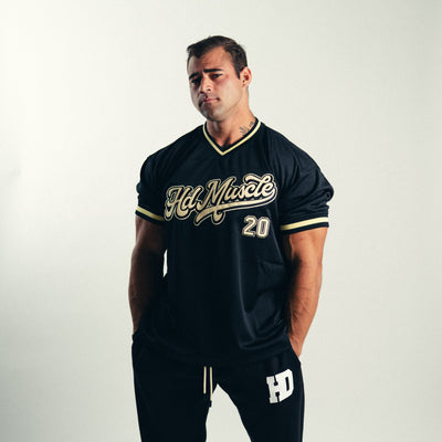 Varsity Baseball Jersey — Black