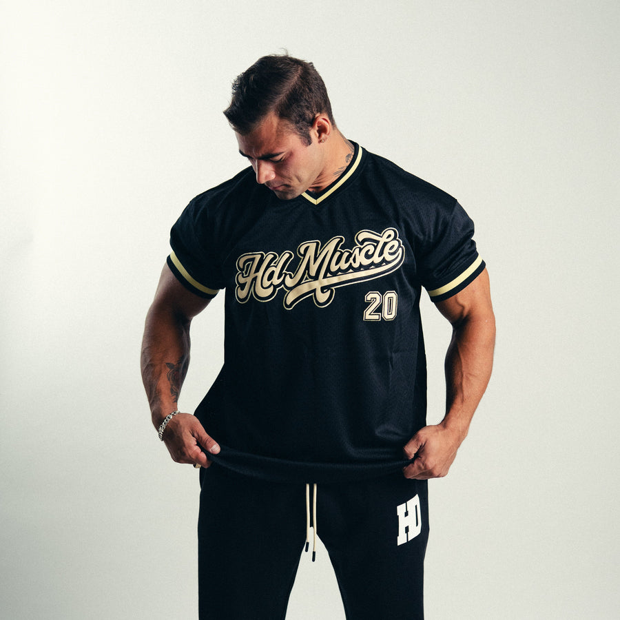 Varsity Baseball Jersey — Black