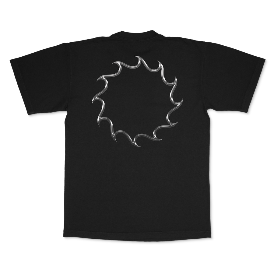 Chrome Script T-Shirt — Black Onyx