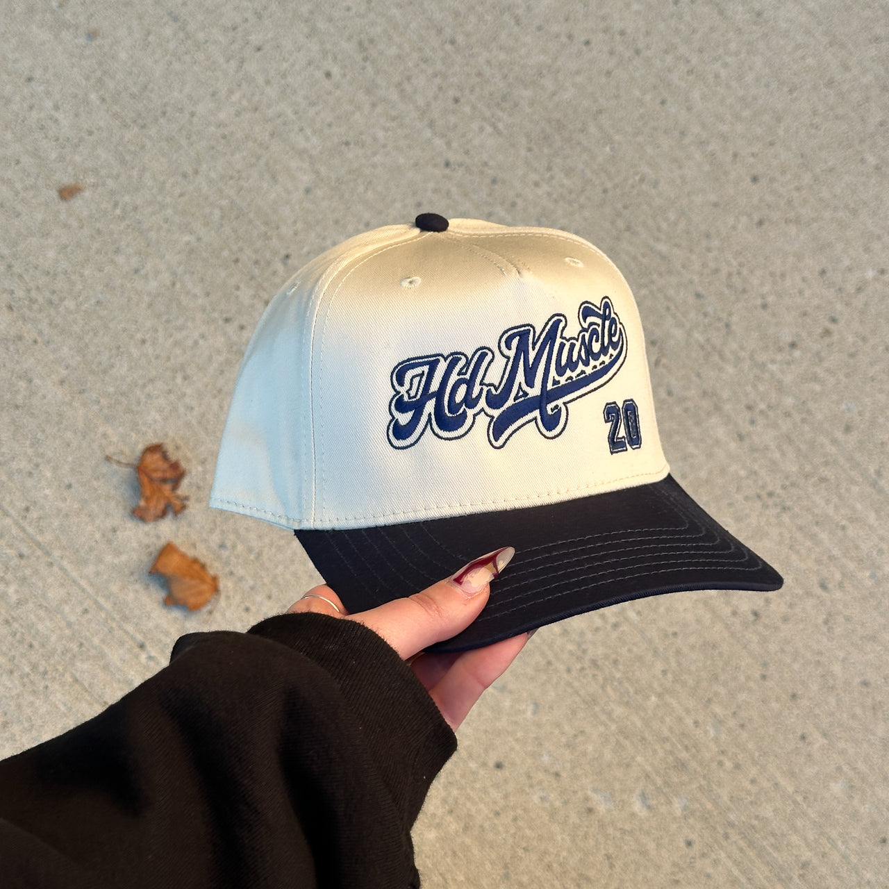 Varsity Hat — Navy + Cream