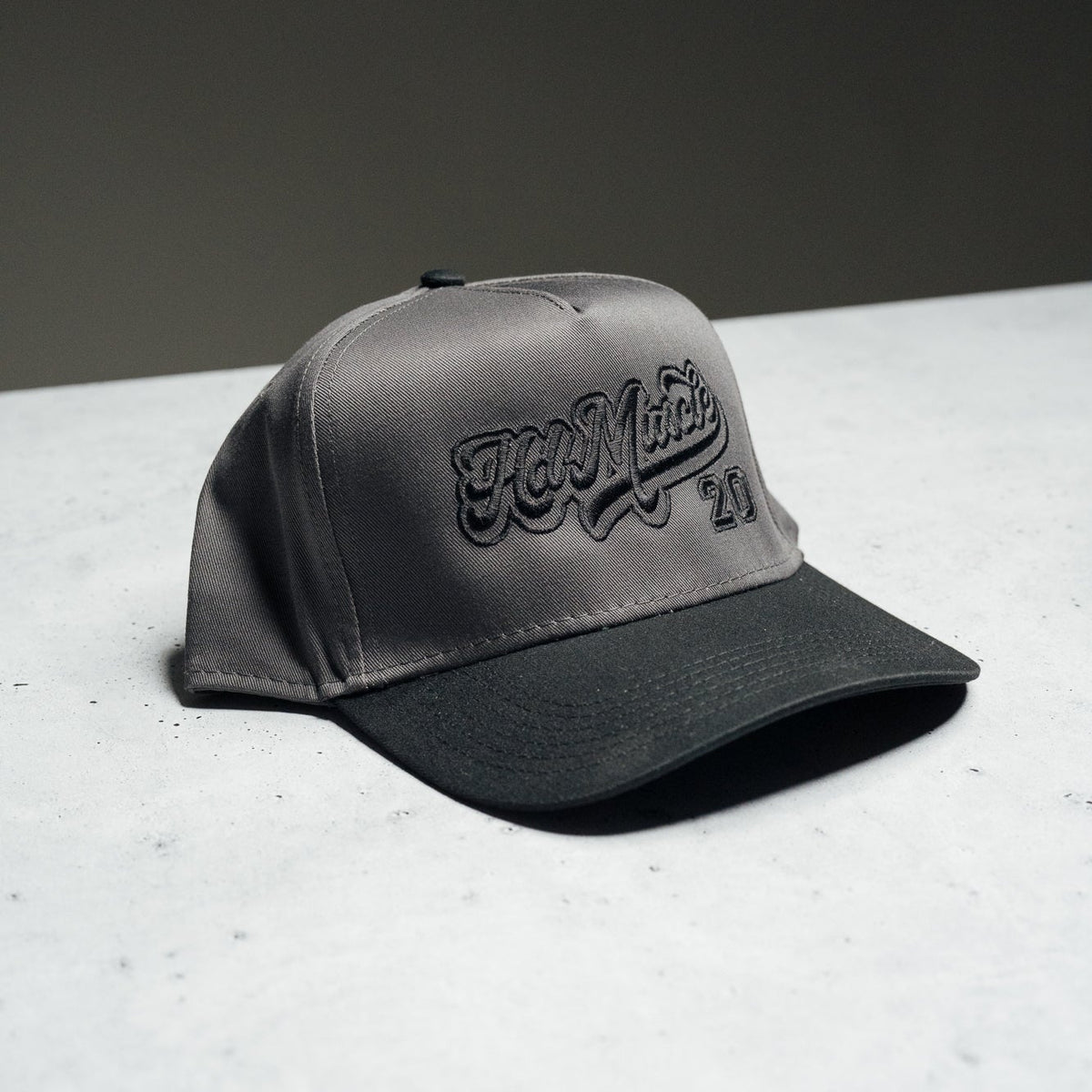 Varsity Hat — Vintage Grey & Black