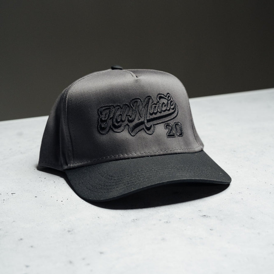 Varsity Hat — Vintage Grey & Black