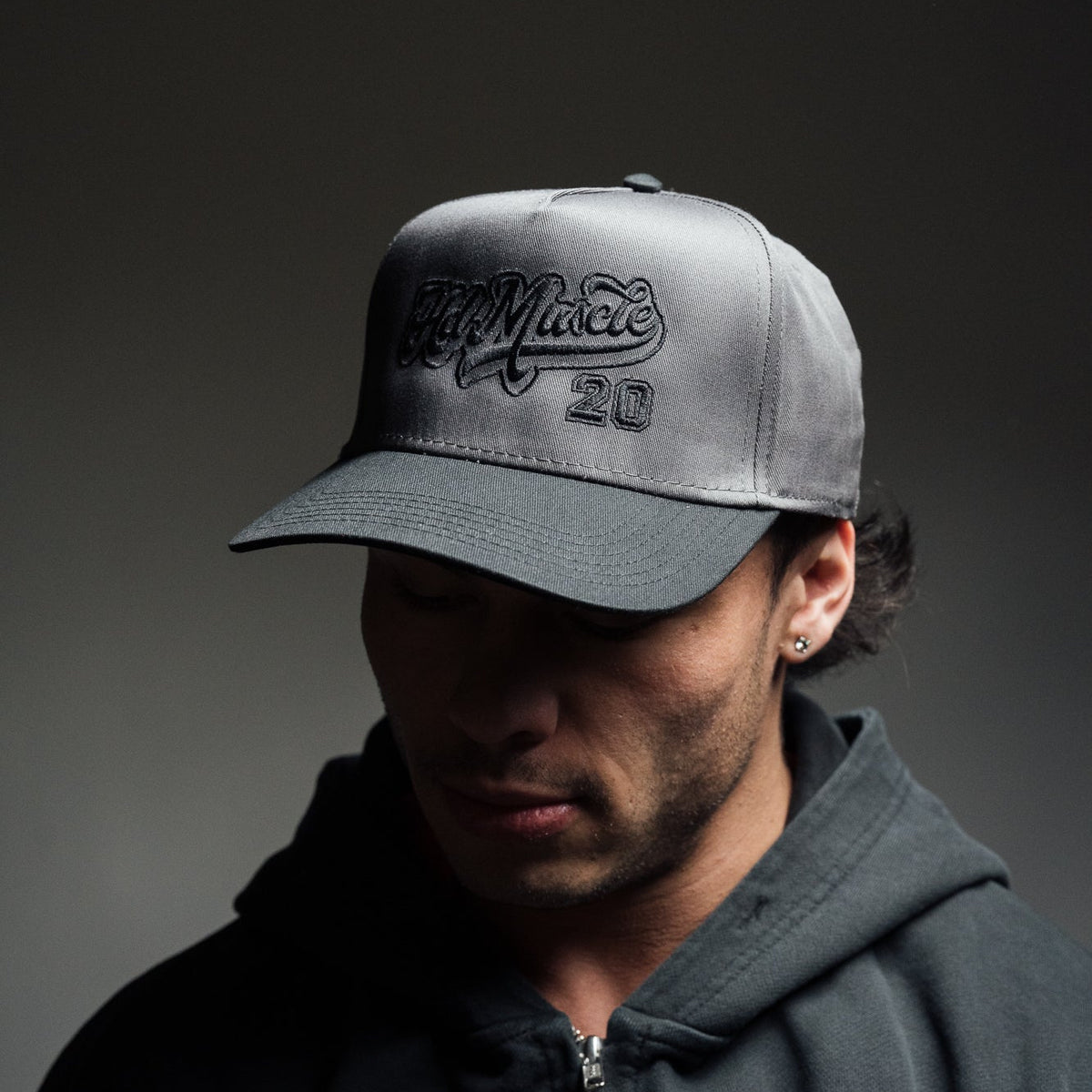 Varsity Hat — Vintage Grey & Black