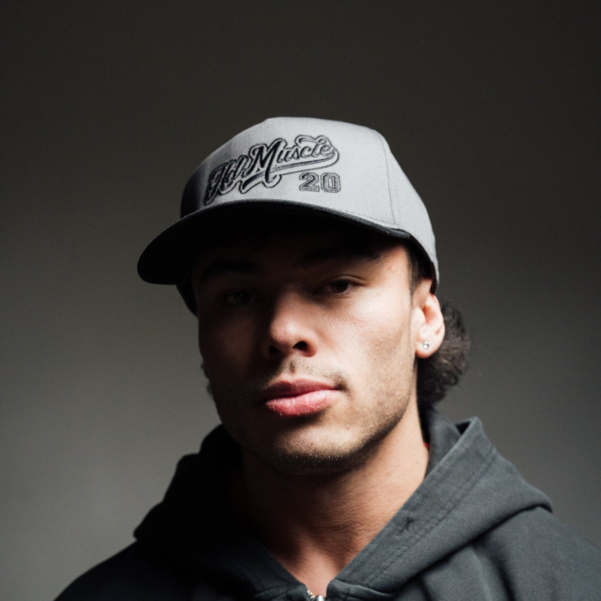 Varsity Hat — Vintage Grey & Black