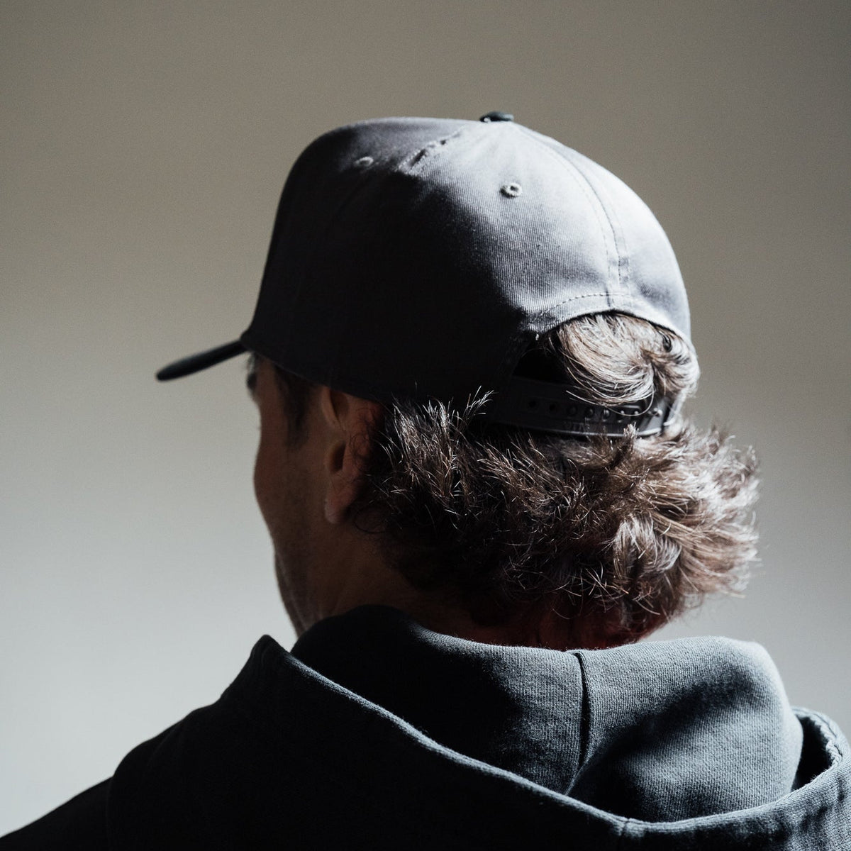 Varsity Hat — Vintage Grey & Black