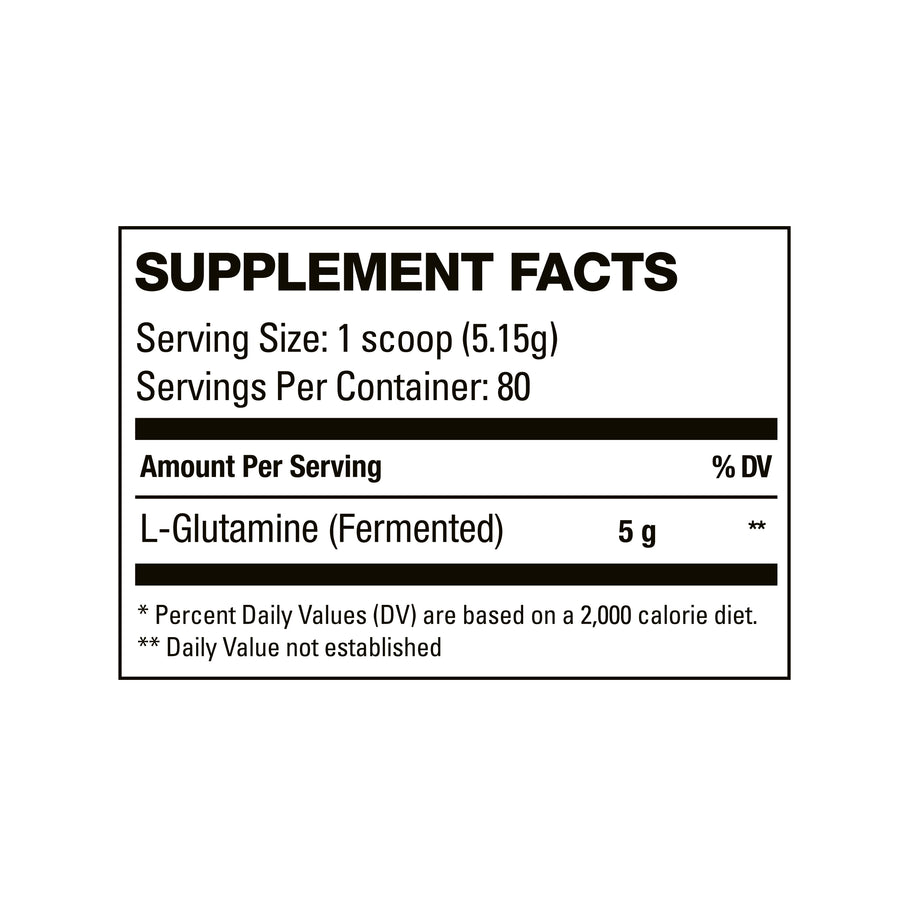 Glutamine Supplement facts