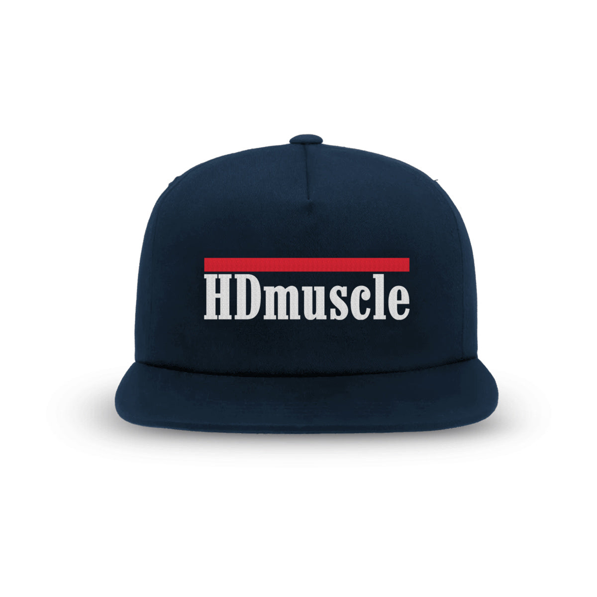 Serif Snapback Hat — Navy