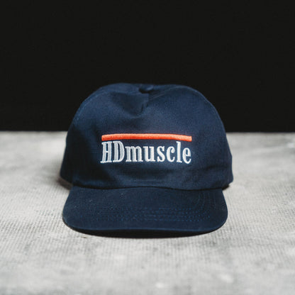 Serif Snapback Hat — Navy