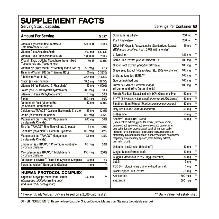 VitaHD Supplement facts